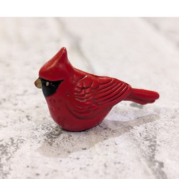 Mini Heavy Metal Cardinal Figure - Bird - Picture 2 of 8